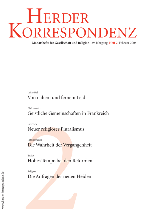   Herder Korrespondenz. Monatsheft für Gesellschaft und Religion 59 (2005) Heft 2