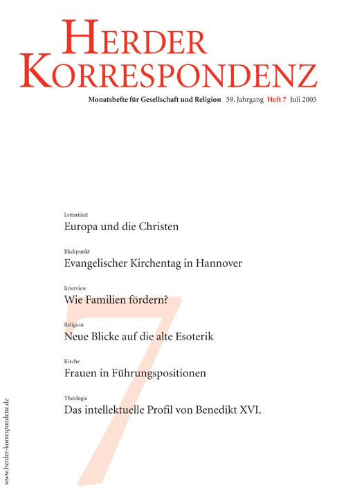   Herder Korrespondenz. Monatsheft für Gesellschaft und Religion 59 (2005) Heft 7