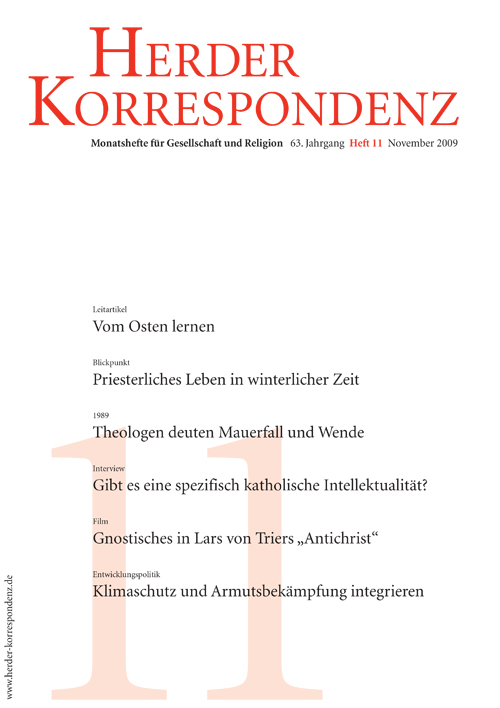   Herder Korrespondenz. Monatsheft für Gesellschaft und Religion 63 (2009) Heft 11