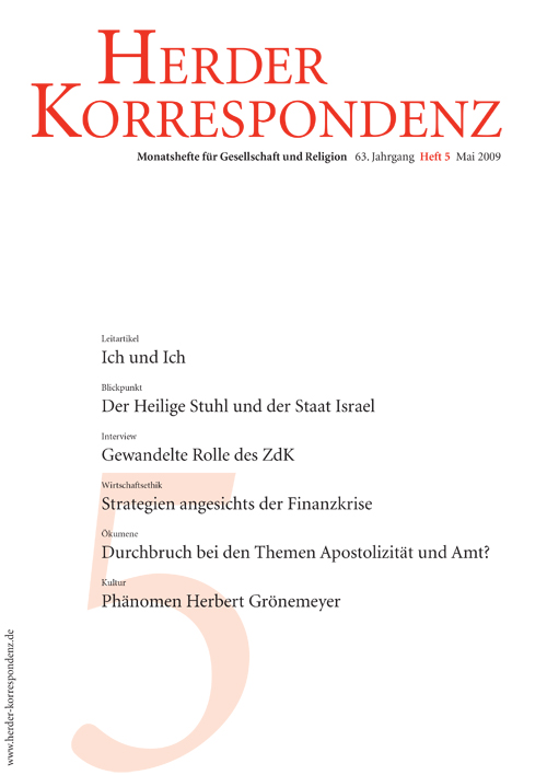  Herder Korrespondenz. Monatsheft für Gesellschaft und Religion 63 (2009) Heft 5
