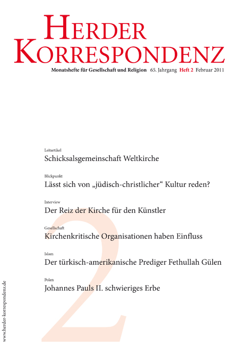   Herder Korrespondenz. Monatsheft für Gesellschaft und Religion 65 (2011) Heft 2