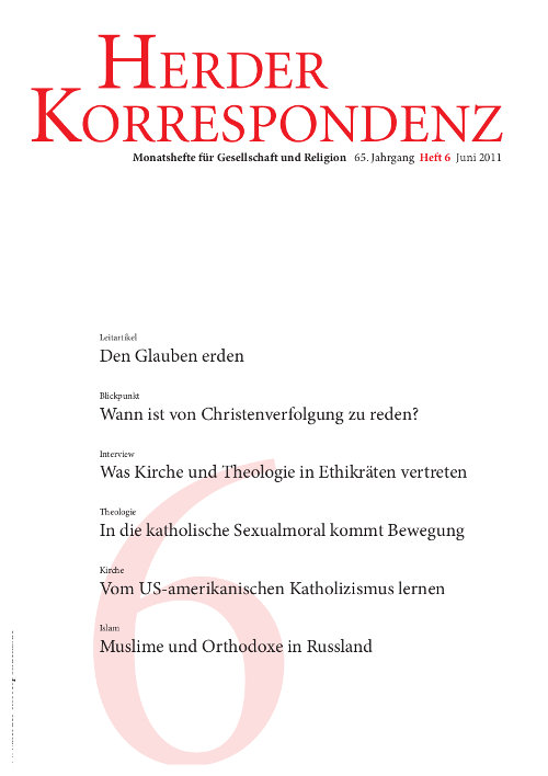   Herder Korrespondenz. Monatsheft für Gesellschaft und Religion 65 (2011) Heft 6