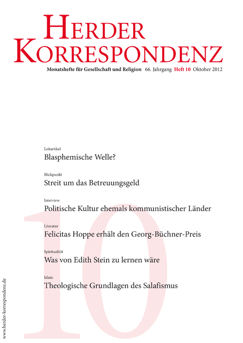   Herder Korrespondenz. Monatsheft für Gesellschaft und Religion 66 (2012) Heft 10