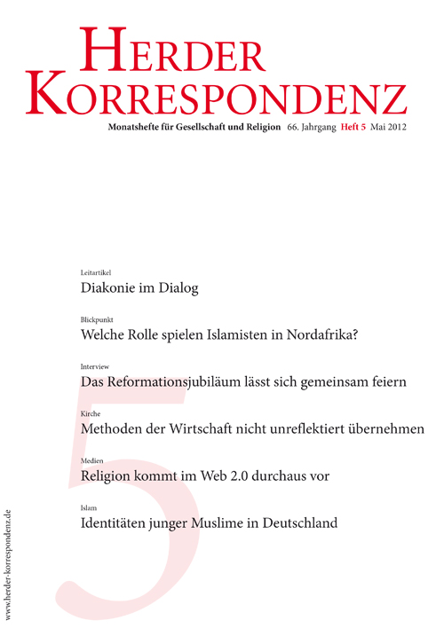  Herder Korrespondenz. Monatsheft für Gesellschaft und Religion 66 (2012) Heft 5