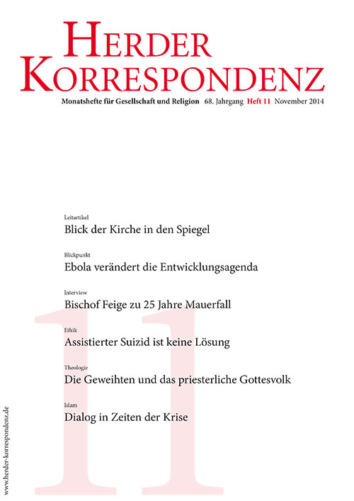   Herder Korrespondenz. Monatsheft für Gesellschaft und Religion 68 (2014) Heft 11