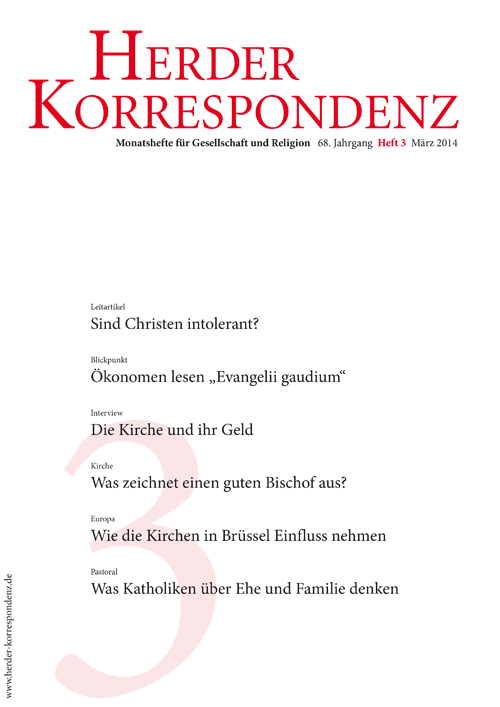   Herder Korrespondenz. Monatsheft für Gesellschaft und Religion 68 (2014) Heft 3