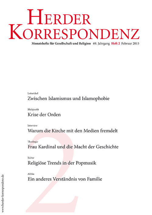  Herder Korrespondenz. Monatsheft für Gesellschaft und Religion 69 (2015) Heft 2