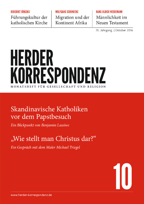   Herder Korrespondenz. Monatsheft für Gesellschaft und Religion 70 (2016) Heft 10