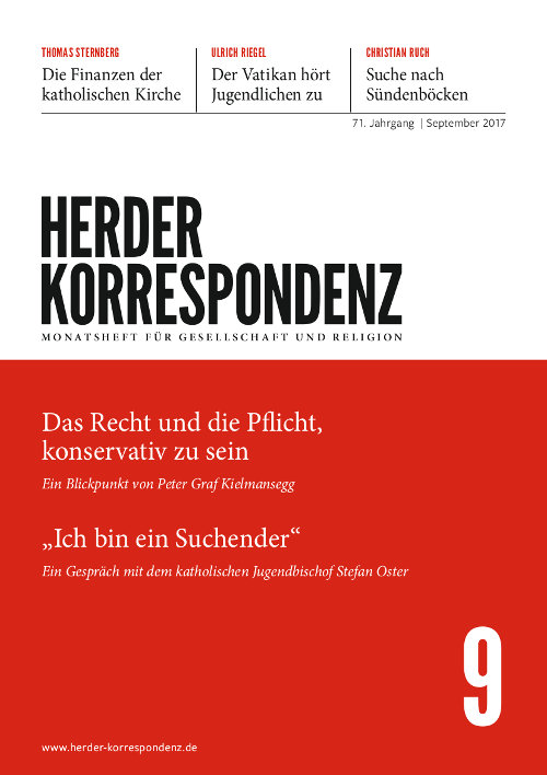   Herder Korrespondenz. Monatsheft für Gesellschaft und Religion 71 (2017) Heft 9