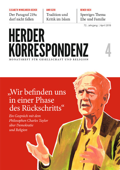   Herder Korrespondenz. Monatsheft für Gesellschaft und Religion 72 (2018) Heft 4