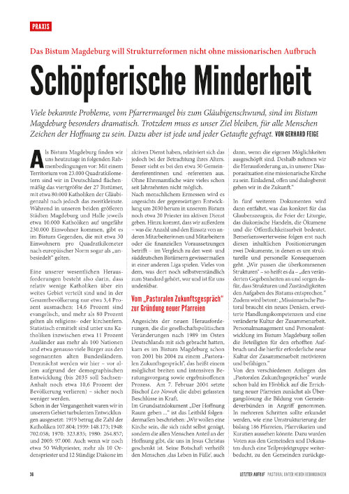 Herder Korrespondenz Dossier: Christsein in Ostdeutschland