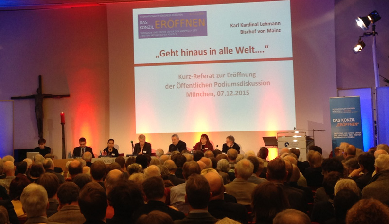 Podiumsdiskussion auf der Veranstaltung „Das Konzil ,eröffnen‘“ vom 6. bis zum 8. Dezember in München