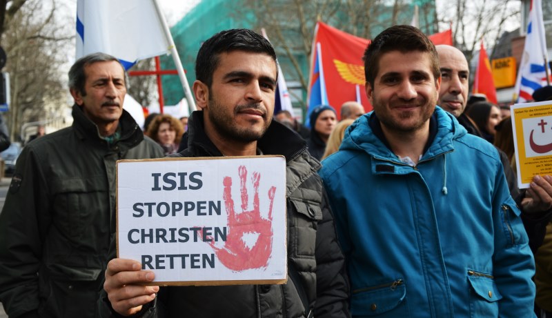 Demonstration gegen Krieg in Syrien