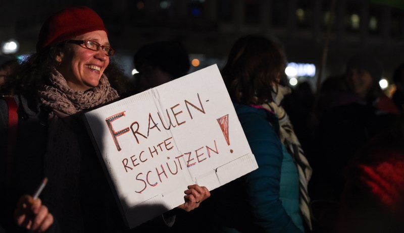 Demonstration für Frauenrechte