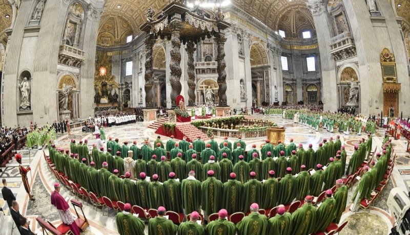 Abschlussgottesdienst im Petersdom nach Jugendsynode 2018