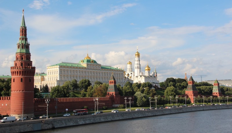 Blick auf Kreml in Moskau