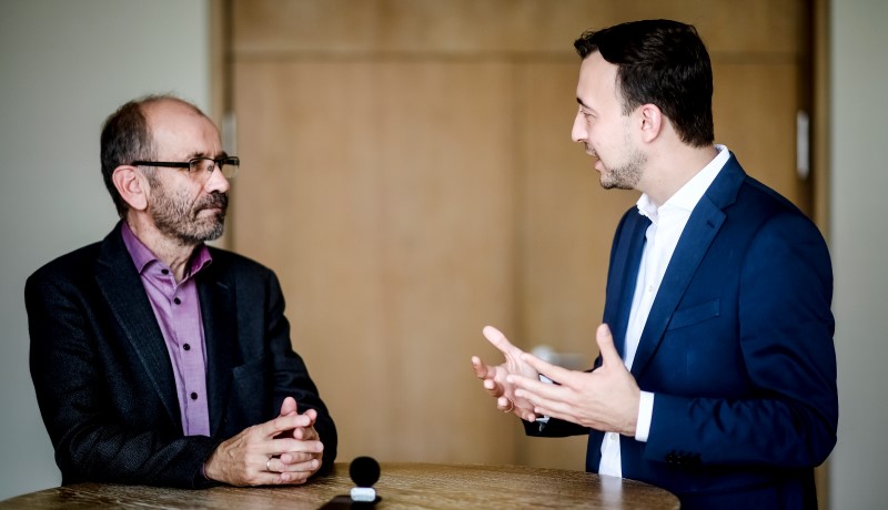 Manfred Rekowski und Paul Ziemiak im Gespräch