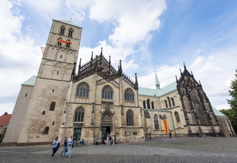Blick auf den Dom St. Paulus in Münster.