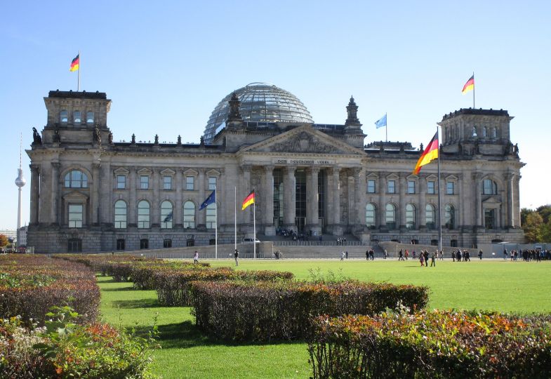 Das Reichstagsgebäude in Berlin