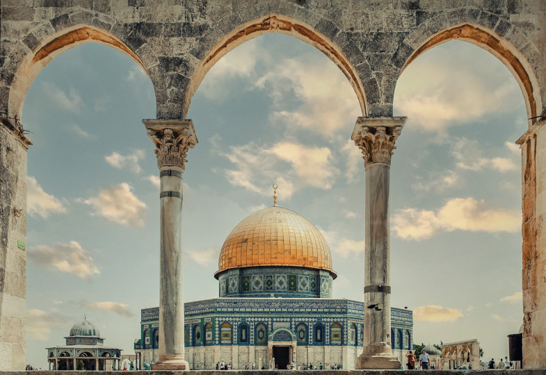 Blick auf den Felsendom in Jerusalem