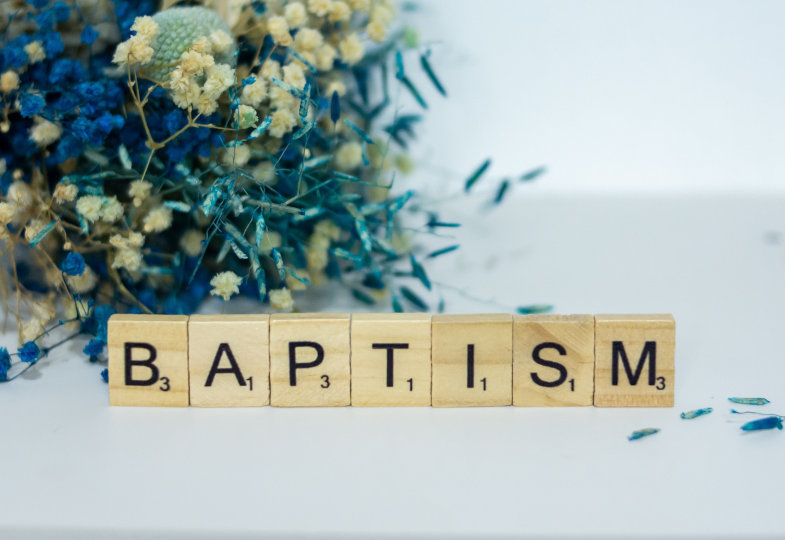 Schriftzug Baptism