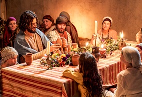 Jesus bei der Hochzeit zu Kana