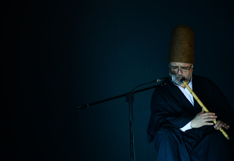 Ein Sufi mit Flöte