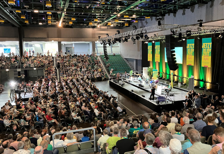 Diskussion beim Evangelischen Kirchentag