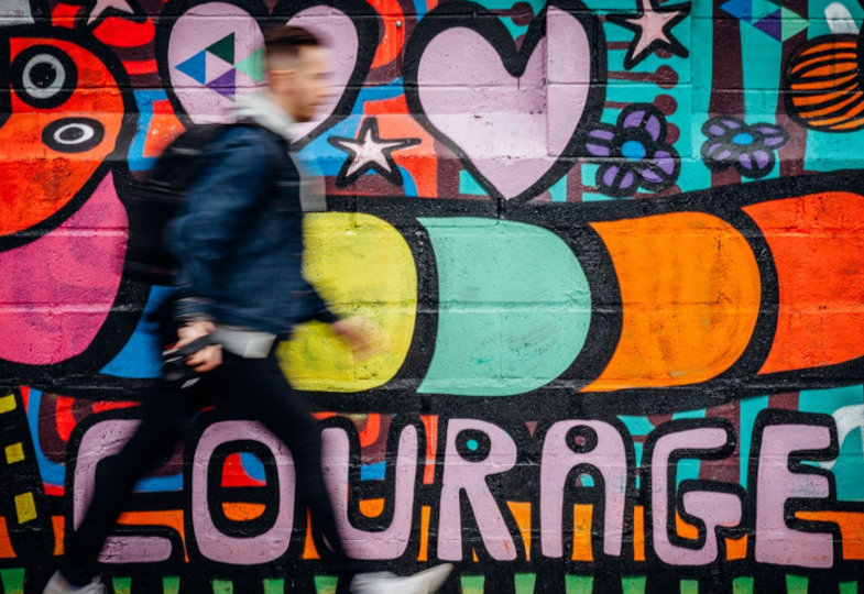 Graffiti "Courage"