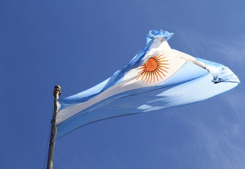 Flagge von Argentinien