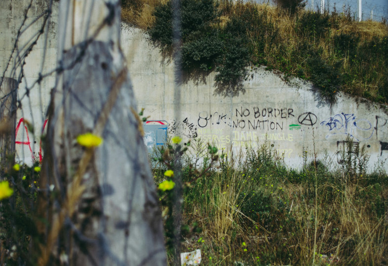 Grenze bei Calais