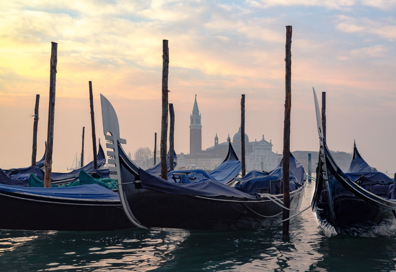 Gondeln in Venedig