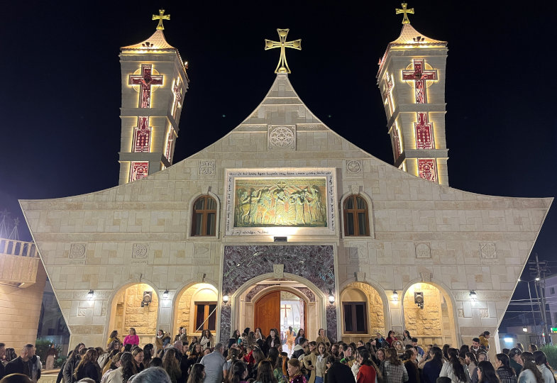 Die syrisch-katholische Kirche St. Behnam und Sarah in der nordirakischen Stadt Qarakosh