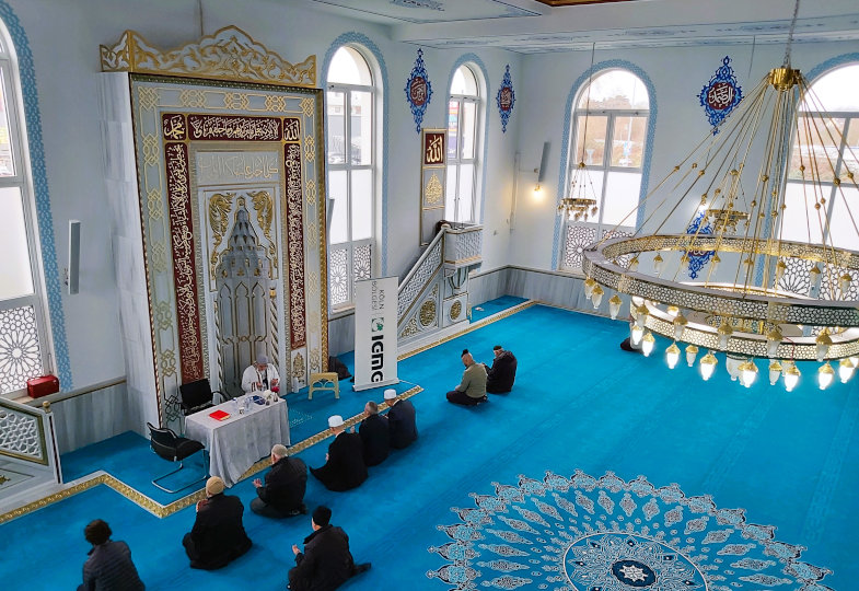 Gebetsraum des Islamischen Gemeindezentrums Brühl