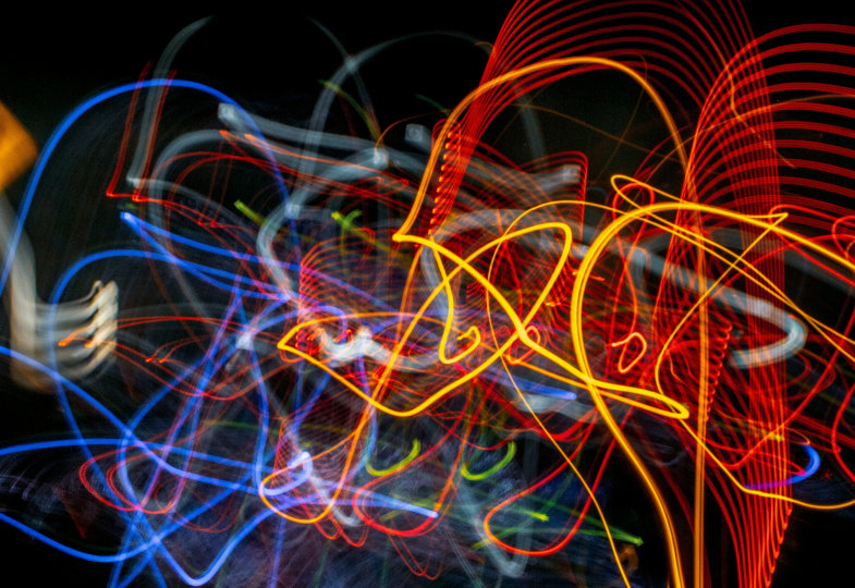 Abstraktes Bild mit bunten Farben