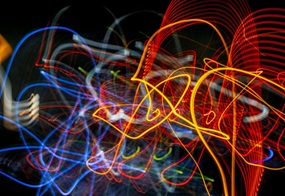 Abstraktes Bild mit bunten Farben