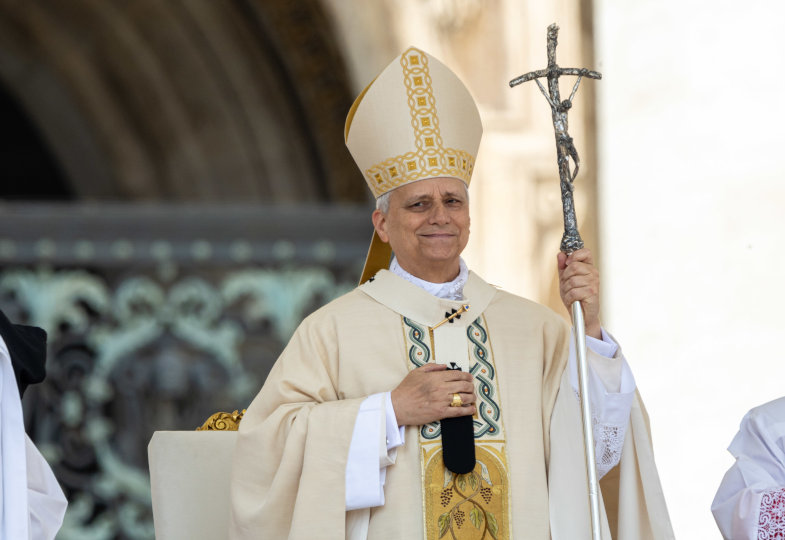Die Heilige Messe zur Amtseinführung von Papst Leo XIV. am 18. Mai 2025 auf dem Petersplatz in Rom.