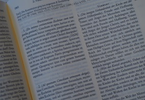 Die ersten Worte des Konzilsdokuments Gaudium et Spes