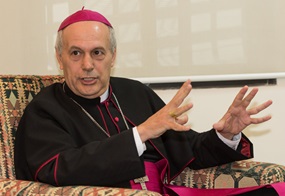 Erzbischof Gabriele Giordano Caccia, Apostolischer Nuntius im Libanon, am 17. Juli 2016 im libanesischen Harissa.