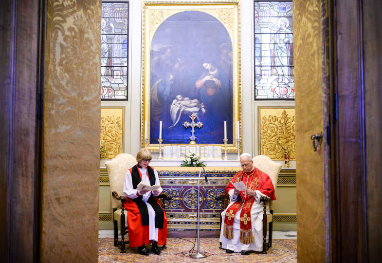 Ökumenischen Dialog trotz neuer Probleme fortsetzen: Anglikanische Erzbischöfin Mullally besucht Papst Leo XIV.