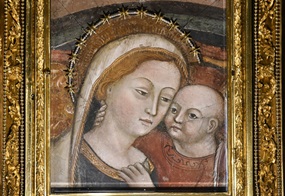 Gemälde zeigt Maria und das Jesuskind