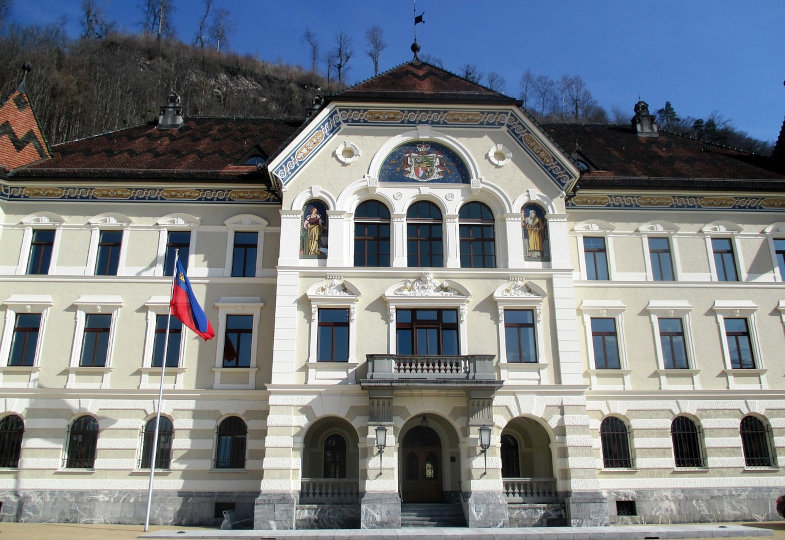 Regierungsgebäude in Vaduz/Liechtenstein