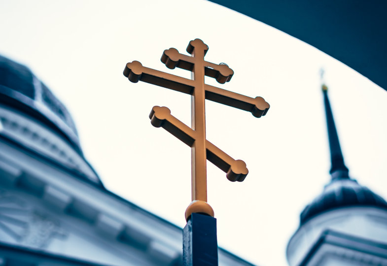 Ein orthodoxes Kreuz
