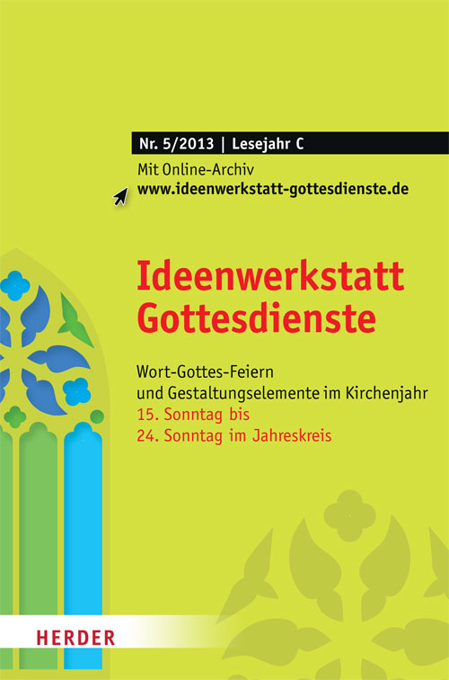 Titelseite: Ideenwerkstatt Gottesdienste Nr. 5/2013