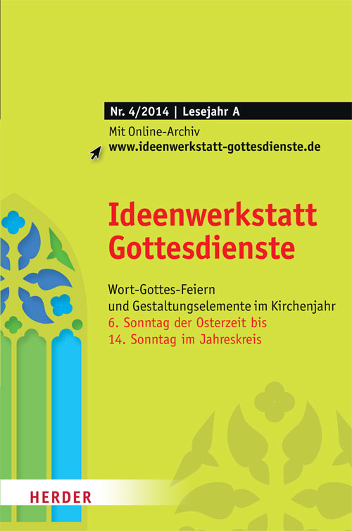 Titelseite: Ideenwerkstatt Gottesdienste Nr. 4/2014