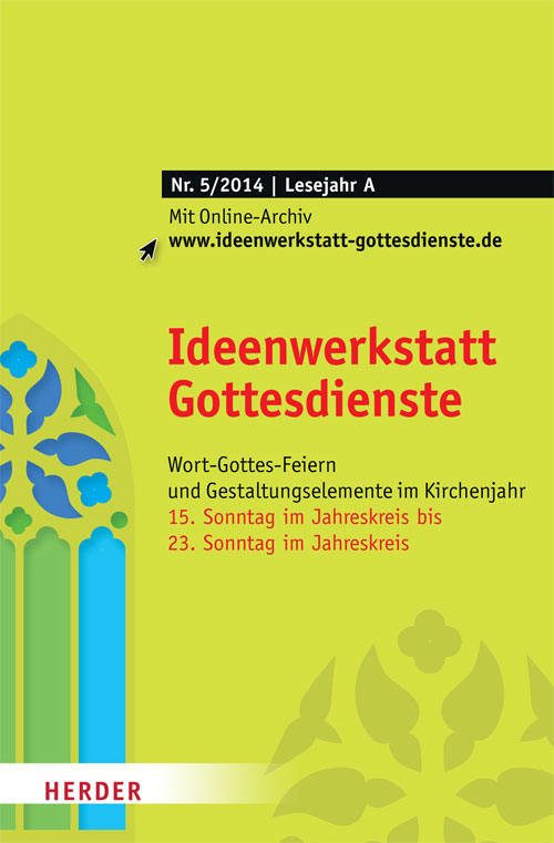 Titelseite: Ideenwerkstatt Gottesdienste Nr. 5/2014