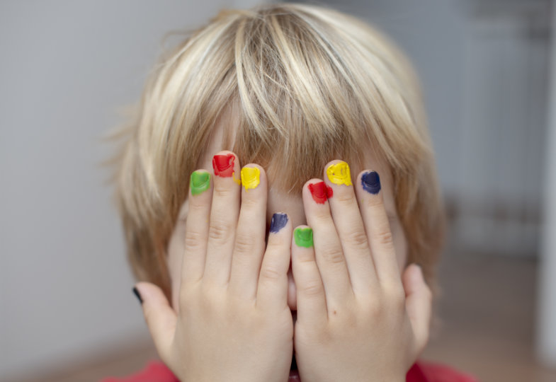 Bunte Finger auch für Jungs