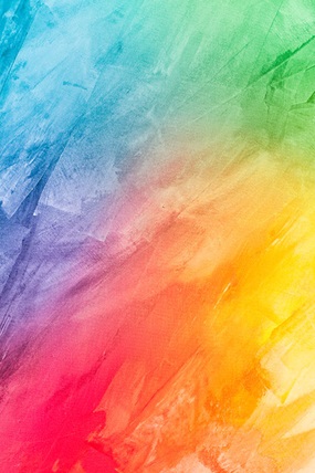 Bunte Regenbogenfarben, die ineinander übergehen.