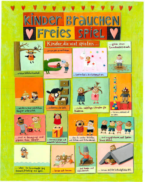 Fachplakat Freispiel: Kinder brauchen freies Spiel