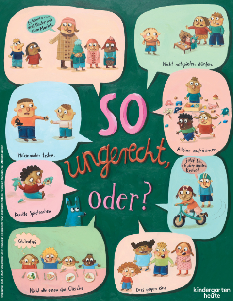 Fachplakat: So ungerecht, oder? Mit Kindern über Gerechtigkeit,  Ungerechtigkeit und Fairness sprechen